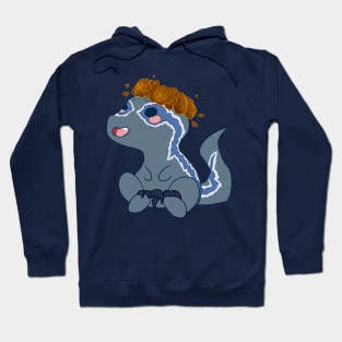 Autumn Chibi Blue Raptor Hoodie